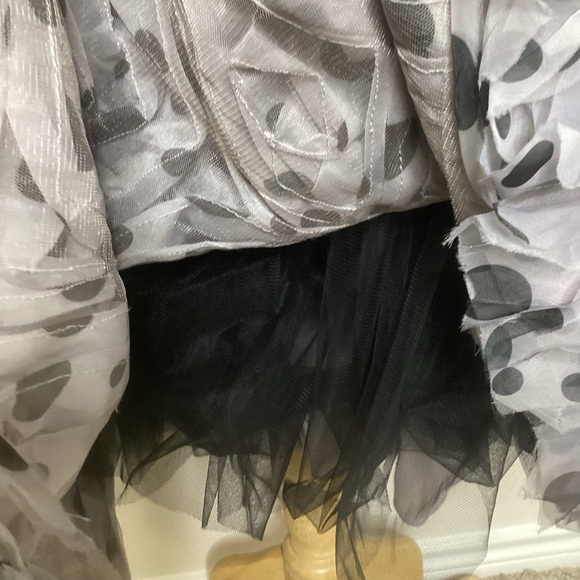 Anthropologie Geisha Designs Dress Tulle Strapless Sz 6 - Picture 7 of 9